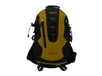 VESUBIE 12 CAMEL - Batoh pieskový s ochraným obalom proti dažďu