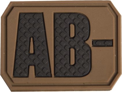 Nasivka 3D Patch krvna skupina coyote AB