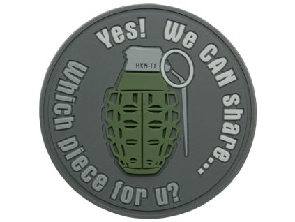 Nasivka helikon WE CAN SHARE Grenade Patch seda