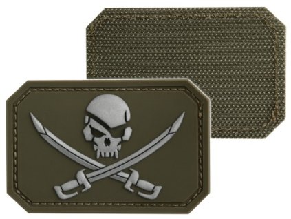 Nasivka 3D Patch velcro SKULL WSWORDS 1