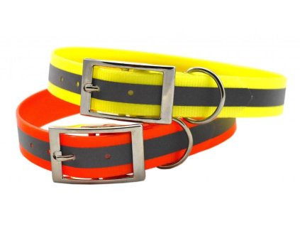 reflexny obojok tetrao biothane oranzovy