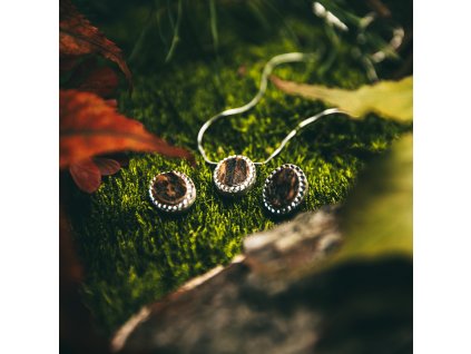 set polovnickych sperkov z parozia tetrao nahrdelnik nausnice ovalik 1