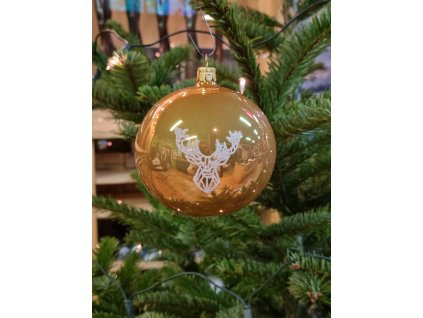 vianocne gule leskle skoricove jelen