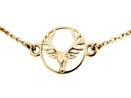 zlaty naramok tetrao jelen hlava