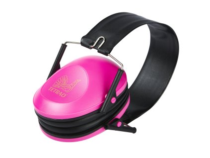 Strelecké ochranné slúchadlá TETRAO - pink edition