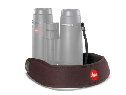 neoprenovy popruh na krk leica cokoladovo hnedy
