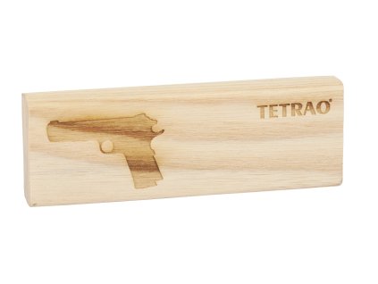 Vôňa do auta TETRAO WILD BLUEBELL, bledé drevo - motív pištoľ