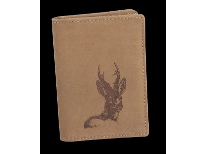 Kožený vizitkár TETRAO srnec hlava