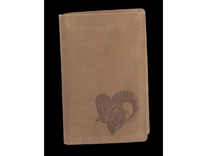 Kožená dokladovka TETRAO muflón malá
