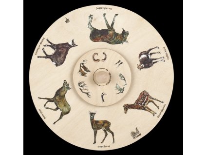 Vzdelávacie otočné koleso TETRAO - priraď parožie