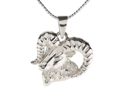 strieborny privesok tetrao muflon