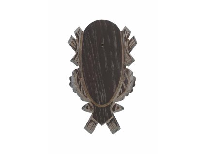 vyrezavana dubova podlozka pod trofej oak 4 18x9 cm tmava