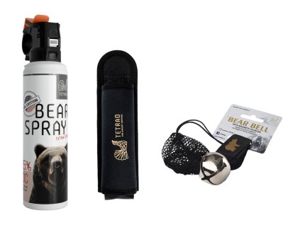 ultimate balicek proti medvedom bear spray 150ml puzdro 150ml 200ml rolnicka