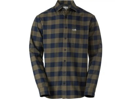 Pánska poľovnícka košeľa Merkel Gear Experience Check - olivovo modrá S (Hide weapon Nie, For professionals Nie, Veľkosť S)