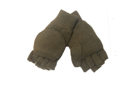 Zimné rukavice Mil-Tec s príklopkou olivové  M (Hide weapon Nie, For professionals Nie, Veľkosť M)