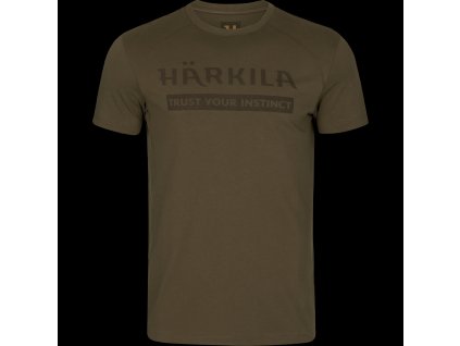 Pánske tričko Härkila Logo S/S Willow Green S (Hide weapon Nie, For professionals Nie, Veľkosť S)