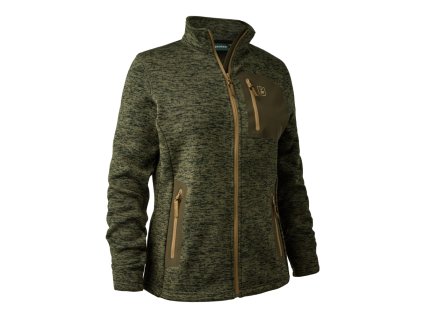 Dámska mikina Deerhunter Sarek Knitted - Olive Night Melange 36 (Hide weapon Nie, For professionals Nie, Veľkosť 36)