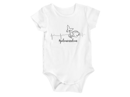 Detské body TETRAO, krátky rukáv - biele, poľovnícisrdcom 0-3 mesiacov (Hide weapon Nie, For professionals Nie, Veľkosť 0-3 mesiacov)