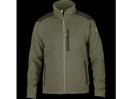 Pánska mikina Fjällräven Buck Fleece - Laurel Green, Deep Forest S (Hide weapon Nie, For professionals Nie, Veľkosť S)