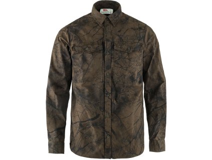 Pánska košeľa Fjällräven Värmland G-1000 - Dark Olive Camo M (Hide weapon Nie, For professionals Nie, Veľkosť M)
