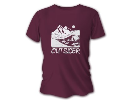 Pánske poľovnícke tričko TETRAO outsider - bordové  M (Hide weapon Nie, For professionals Nie, Veľkosť M)