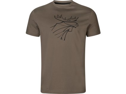 Dvoj-balenie tričiek Härkila Graphic Brown Granite, Phantom S (Hide weapon Nie, For professionals Nie, Veľkosť S)