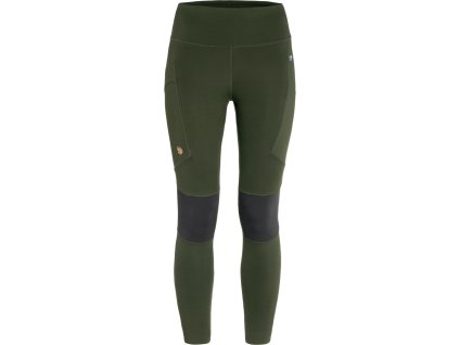 Dámske legíny Fjällräven Abisko Trekking Pro Deep Forest - Iron Grey XS (Hide weapon Nie, For professionals Nie, Veľkosť XS)