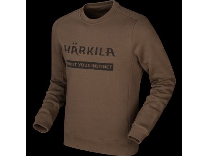 Pánska mikina Härkila Sweatshirt Slate Brown XL (Hide weapon Nie, For professionals Nie, Veľkosť XL)