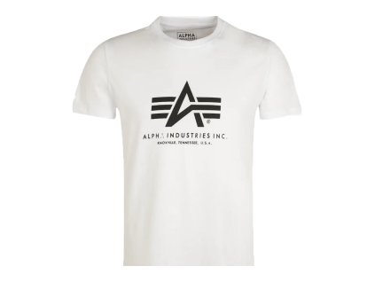 Tričko Alpha Industries Basic T-shirt biele  M (Hide weapon Nie, For professionals Nie, Veľkosť M)