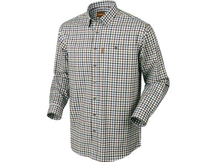 Pánska košeľa Härkila Milford Burgundy Check M (Hide weapon Nie, For professionals Nie, Veľkosť M)