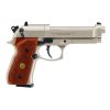 CO2 Beretta M92 FS nickel wood kal 2. 4%2C5mm diabolo 419.00.03 b
