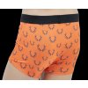Pánske boxerky TETRAO s poľovníckym motívom - oranžové s parohami S (Hide weapon Nie, For professionals Nie, Veľkosť S)