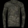 Pánske tričko s dlhým rukávom Härkila Noctyx Camo L/S T-shirt AXIS MSP Black S (Hide weapon Ano, For professionals Nie, Veľkosť S)