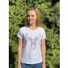 Dámske poľovnícke tričko TETRAO polovnicisrdcom - biele XS (Hide weapon Nie, For professionals Nie, Veľkosť XS)