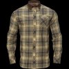 Pánska košeľa Härkila Driven Hunt Flannel Light Teak Check S (Hide weapon Nie, For professionals Nie, Veľkosť S)