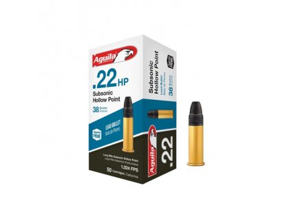 Aguila 22LR Subsonic Hollow Point 38gr 2 2C46g CP HP 50ks 1B220268 700x700