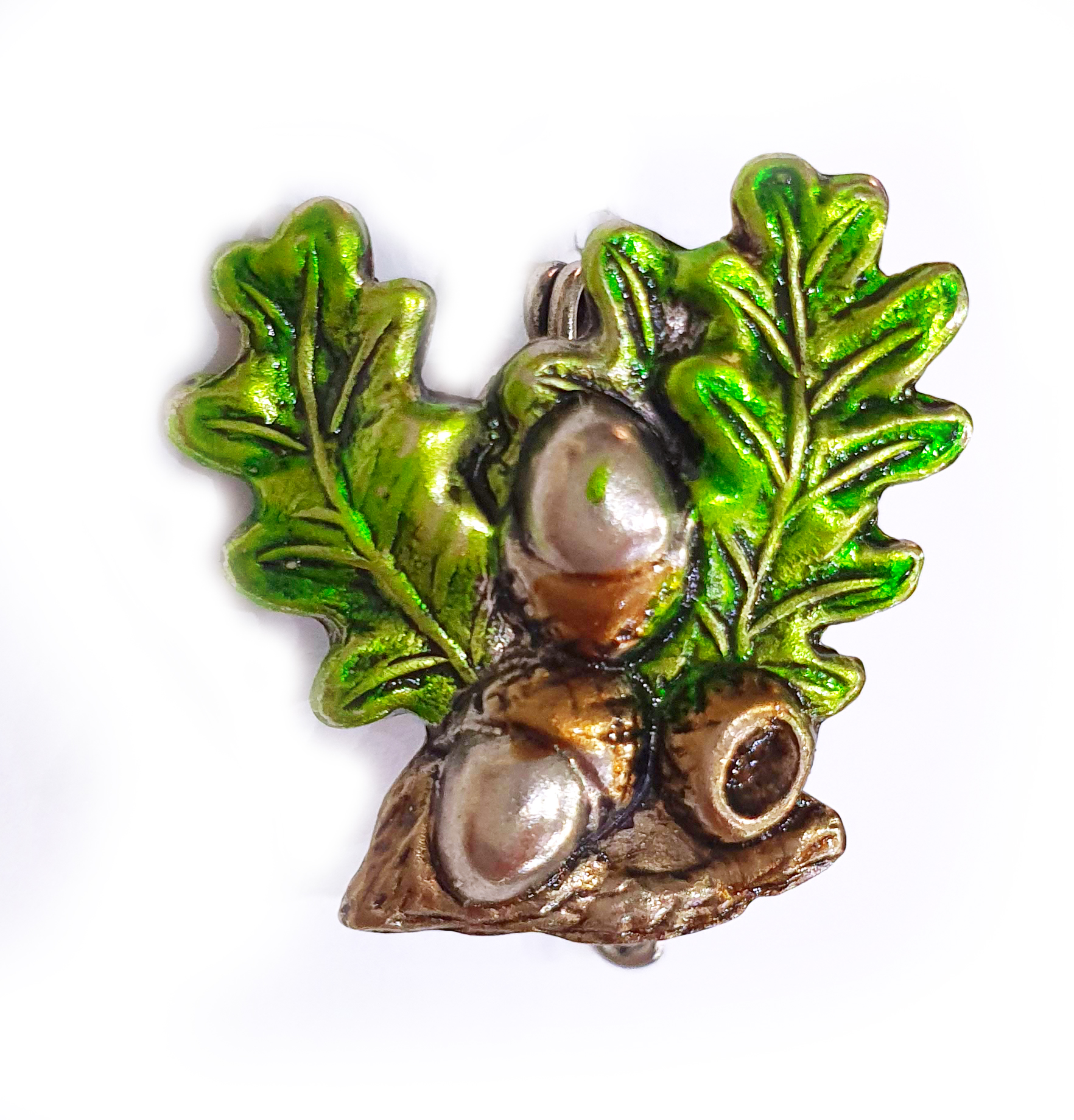 Odznak farebný  motív dubové listy