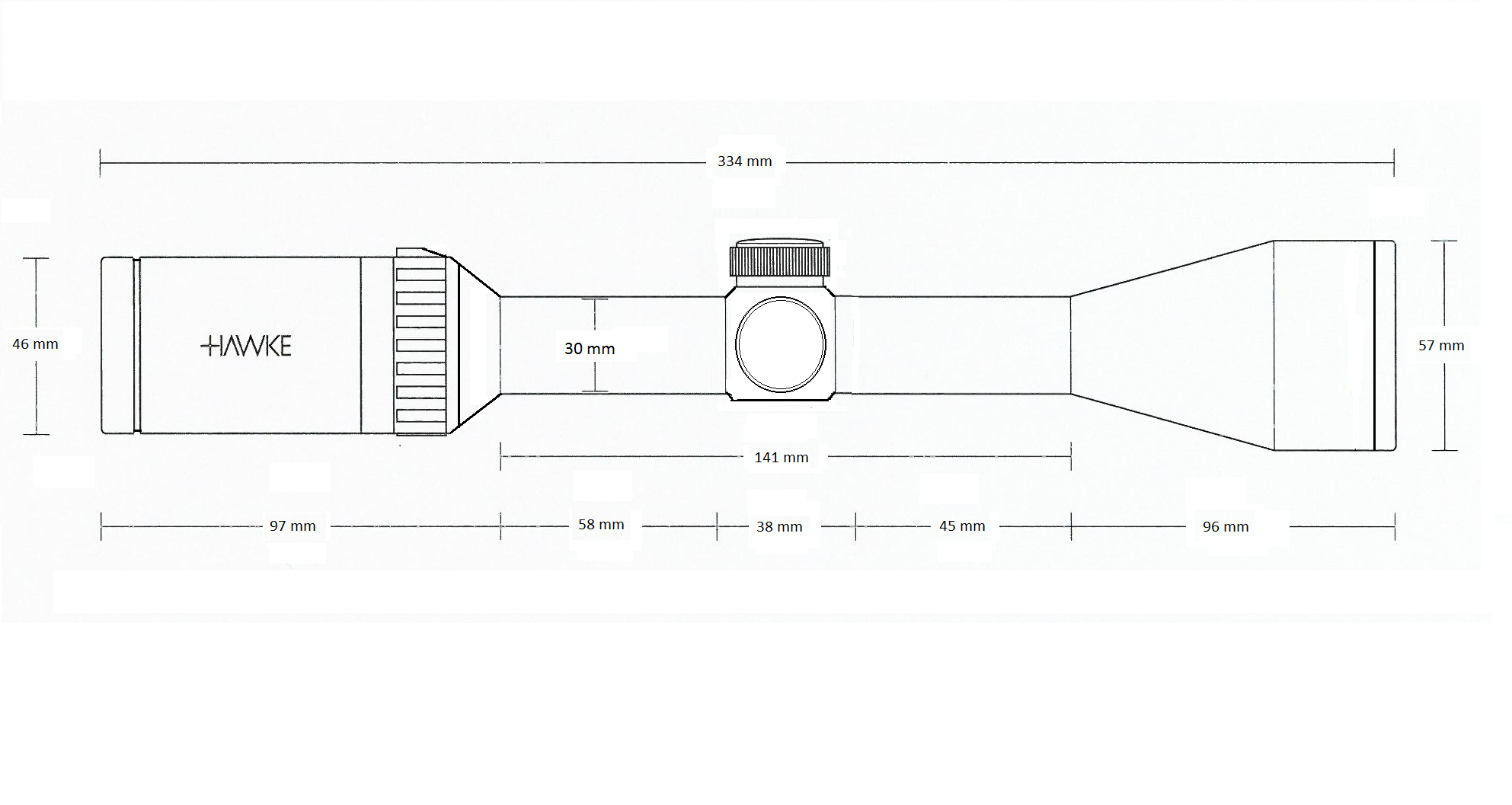 Puškohľad HAWKE Vantage 30 WA IR 2,5-10×50 (L4A Dot) 14274