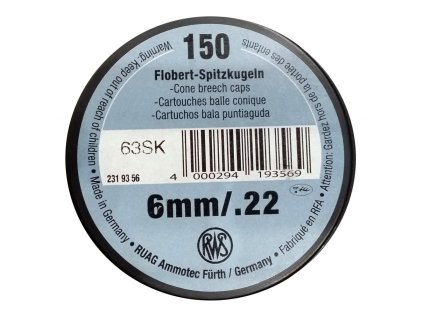 106518 flobertkovy naboj rws 6 mm me 150ks spicate