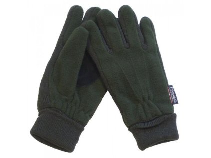 108003 rukavice polar fleece olivove s kozou