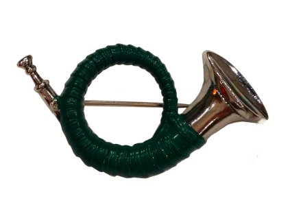 167397 odznak zeleny lesny roh