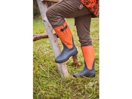 169011 polovnicke reflexne gumene cizmy s neoprenom