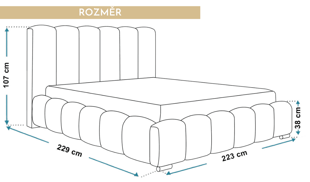 rozmer-prosivana-manzelska-postel-talia-200x200-cm
