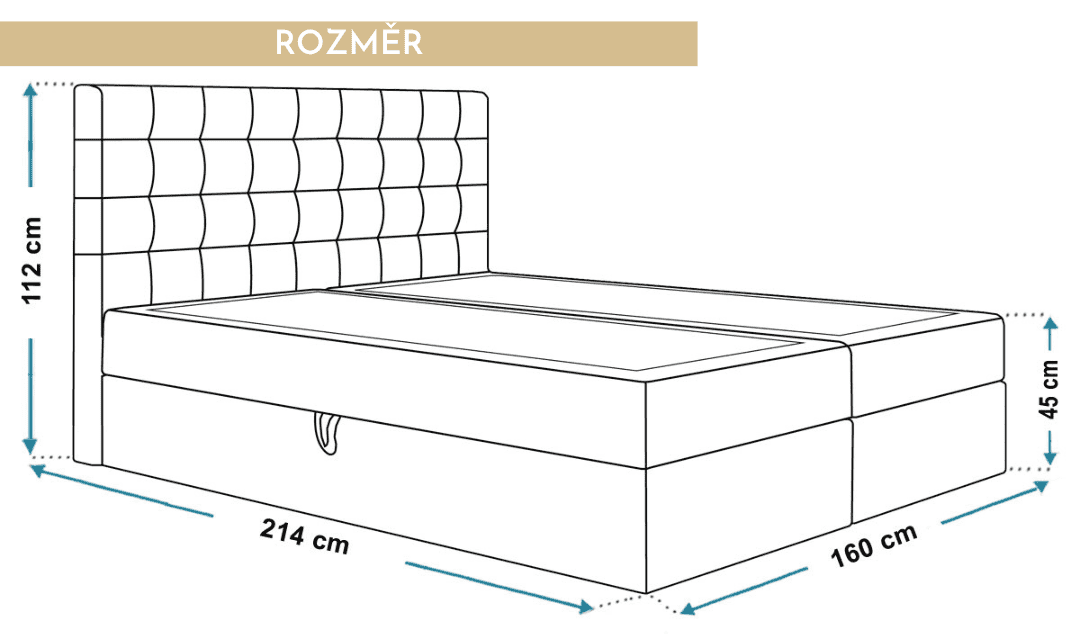 rozmery-americka-postel-ben-160x200-cm