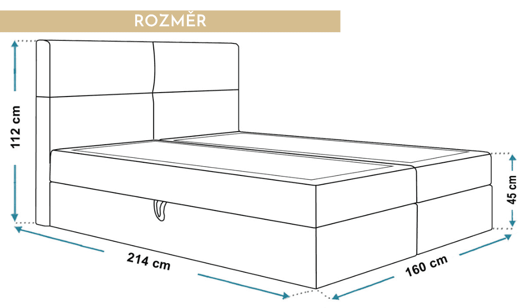 rozmery-calounena-manzelska-postel-clark-160x200-cm