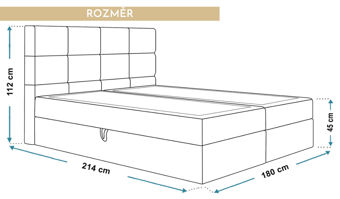 rozmery-kontinentalni-postel-endy-180x200-cm
