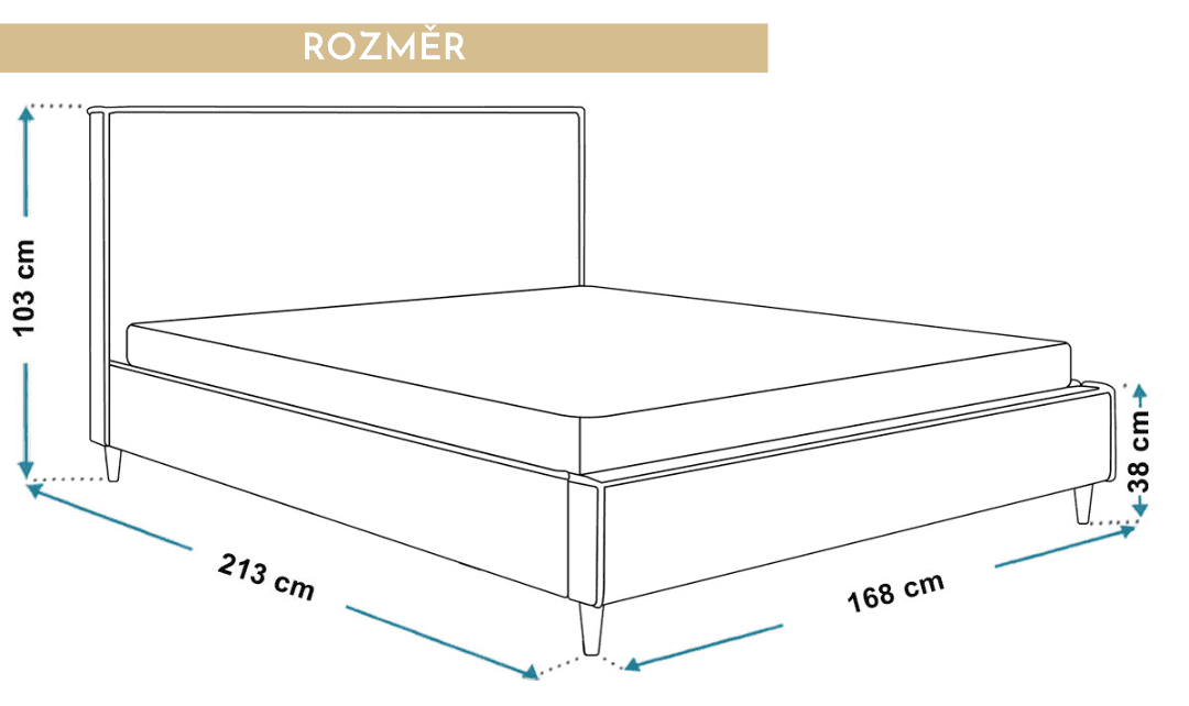 rozmery-manzelska-postel-wilson-160x200-cm