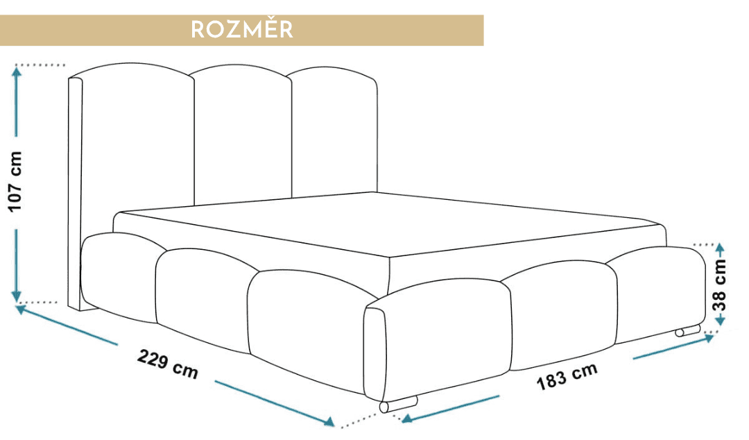 rozmery-moderni-calounena-postel-parisa-160x200-cm