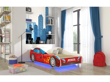 postel pro deti 140x70 cm bentley cervene
