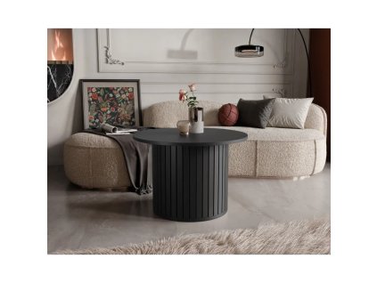 kulaty odkladaci stolek simka cerna